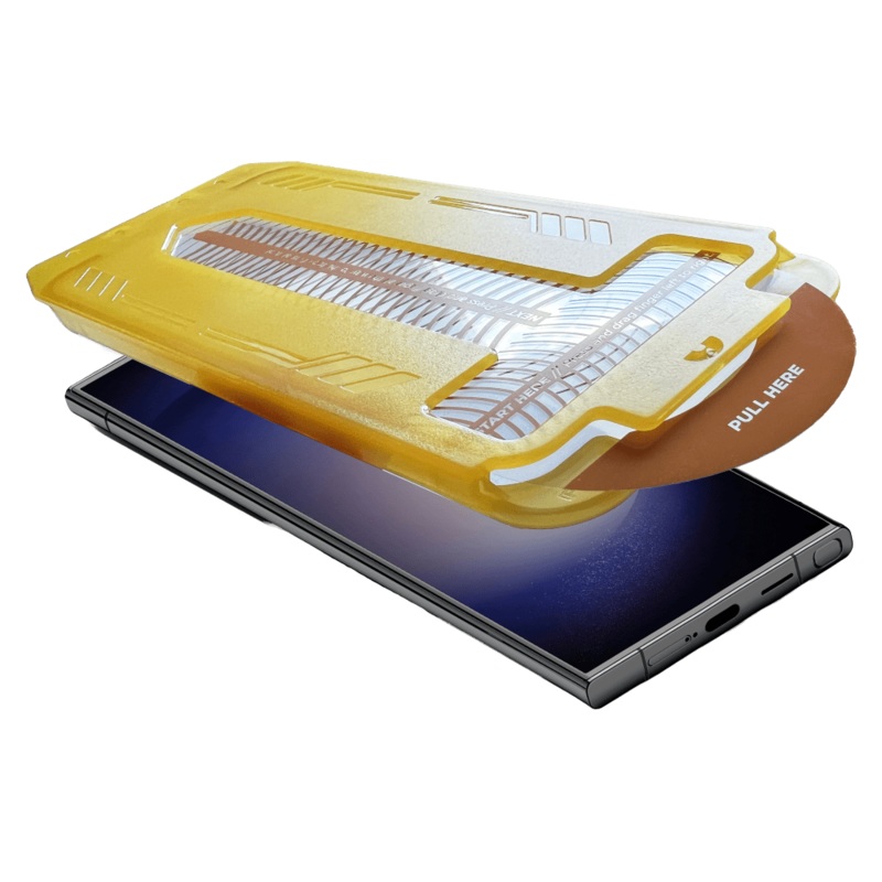 Simple $200 Guided Tempered Glass for Samsung Galaxy S 2025 Large Clear