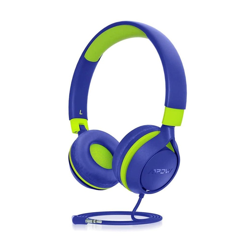 MPOW Che1 Kid’s Wired Headset Green Navy
