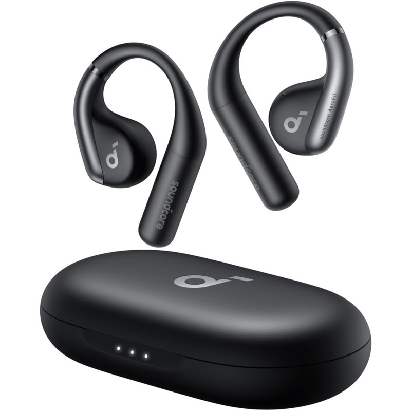 Anker Soundcore AeroFit Headphones 42H Playtime Open Ear Design – Black