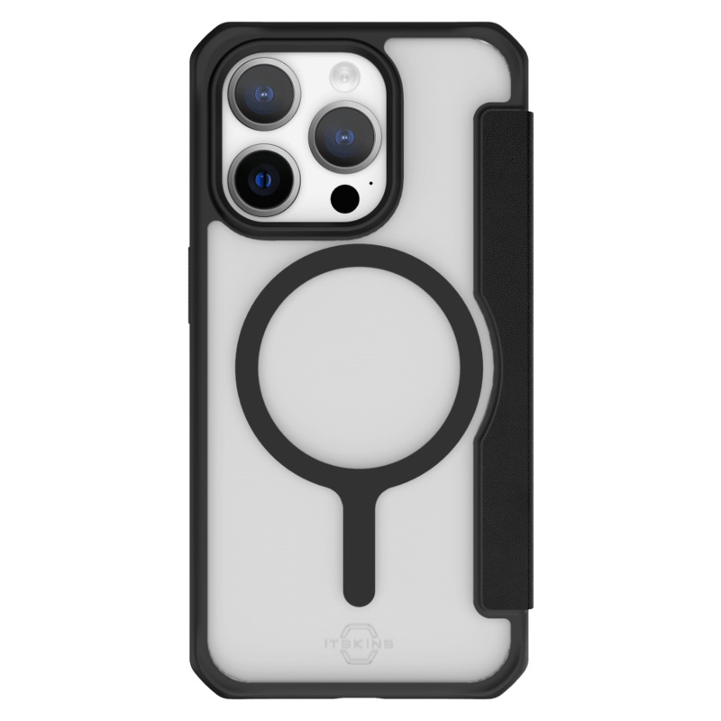 ITSkins Hybrid_R Folio MagSafe Case for Apple iPhone 15 Pro