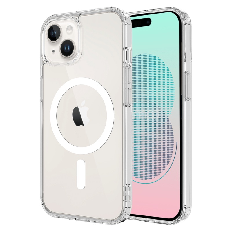 AMPD TPU / Acrylic Crystal Clear MagSafe Case for Apple iPhone 14 Clear