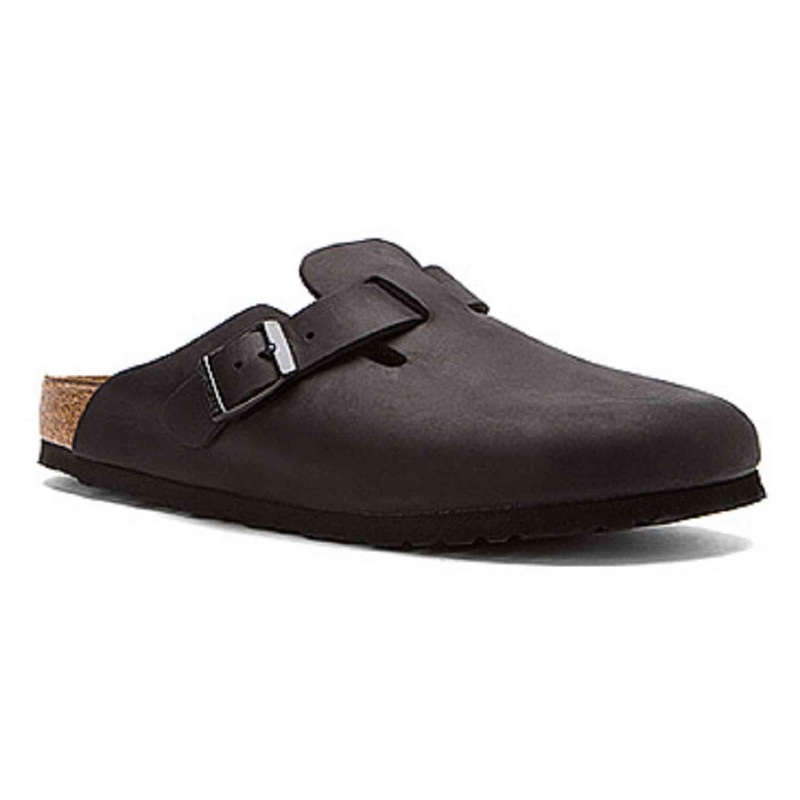 Birkenstock Boston Classic Arch Clog,Black Oiled Leather,43 M EU