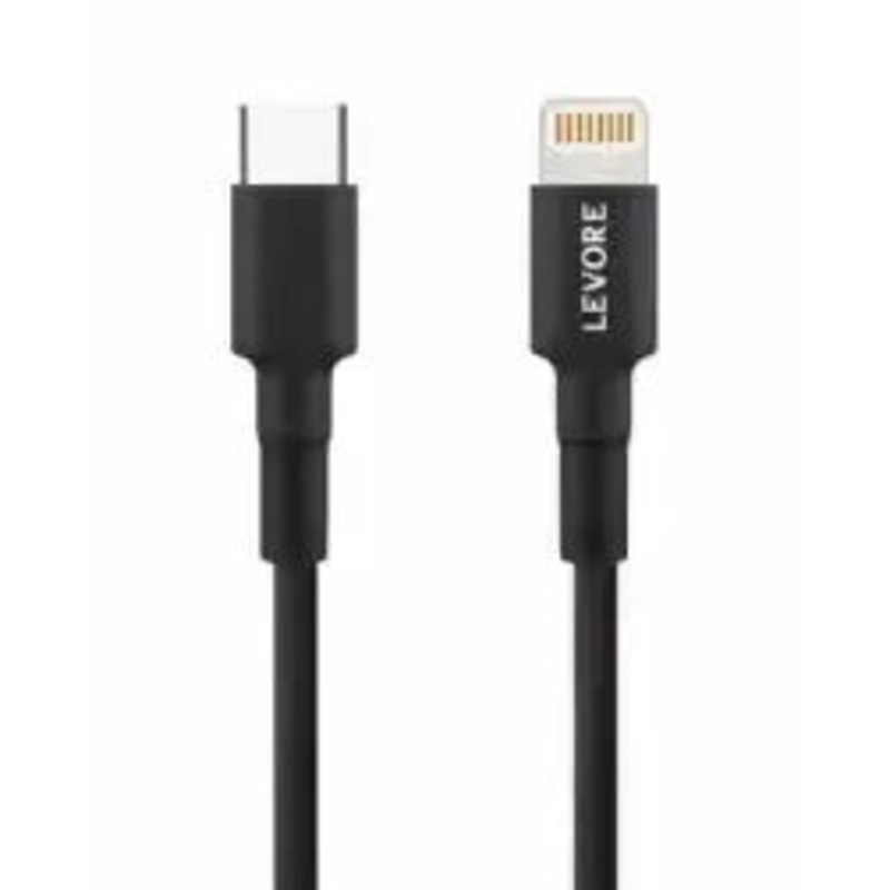 LEVORE 1M USB-C to Lightning Cable – Black