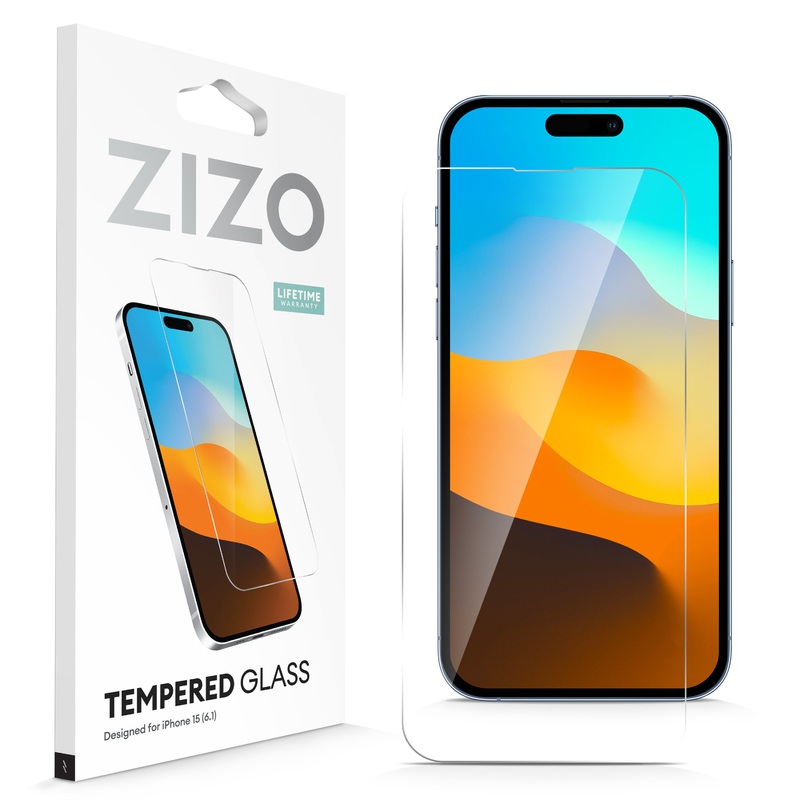 ZIZO TEMPERED GLASS Screen Protector for iPhone 15 – Clear