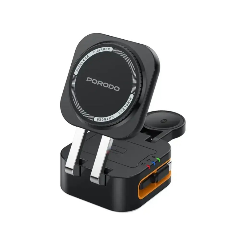 Porodo Pocket-Sized Folding Wireless Charger(PD-FWCH061-BK)