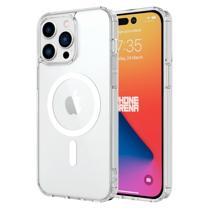 AMPD TPU / Acrylic Crystal Clear MagSafe Case for Apple iPhone 15 Pro Max Clear