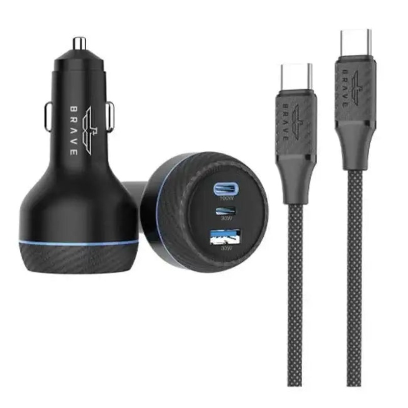 Brave | 160W 3port PD+QC Car Charger | BCC -25