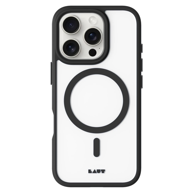 Laut – Crystal Matter MagSafe Case for Apple iPhone 16 Pro Max – Black