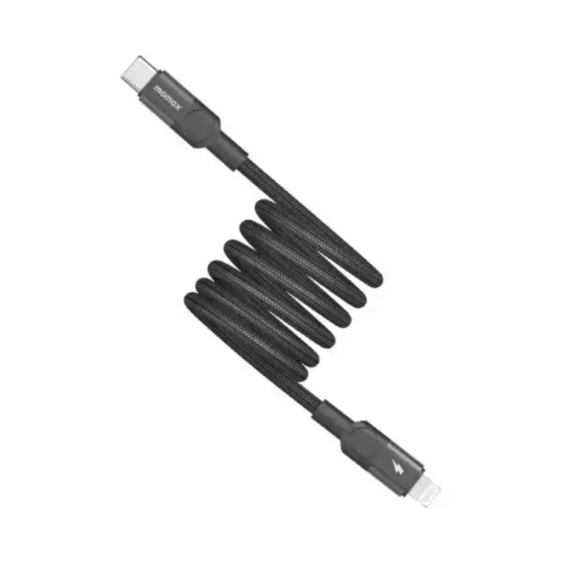 DL57D | Momax Mag.linkUSB-CtoLightningMagneticCable1m| Black