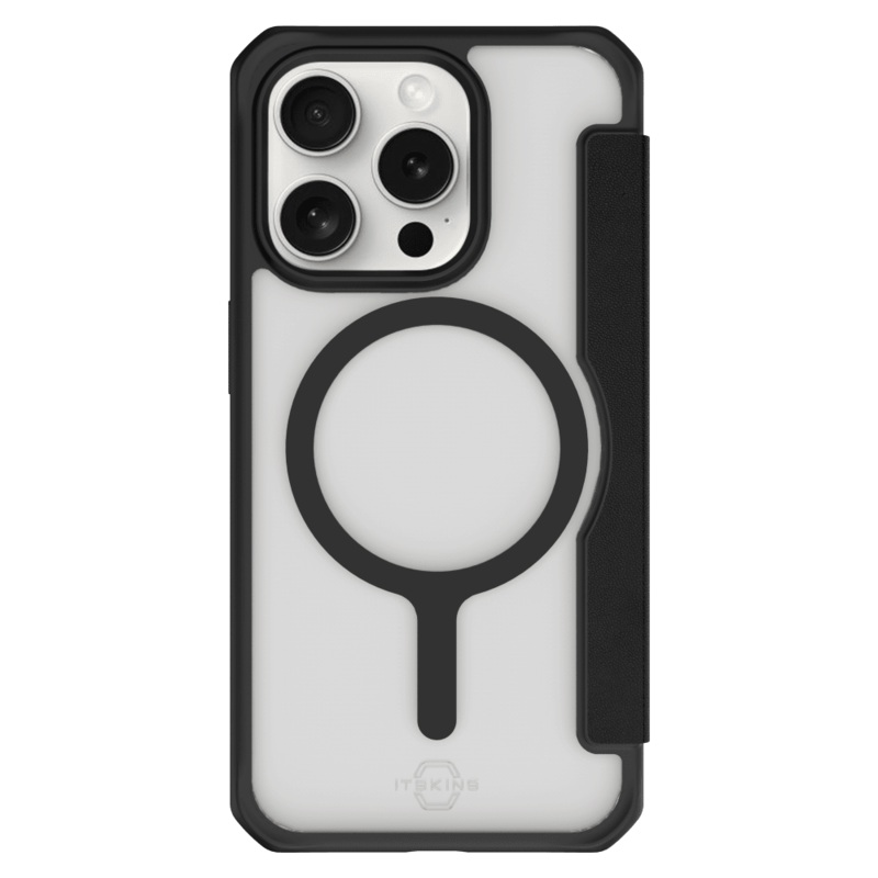 ITSkins Hybrid_R Folio MagSafe Case for Apple iPhone 15 Pro Max