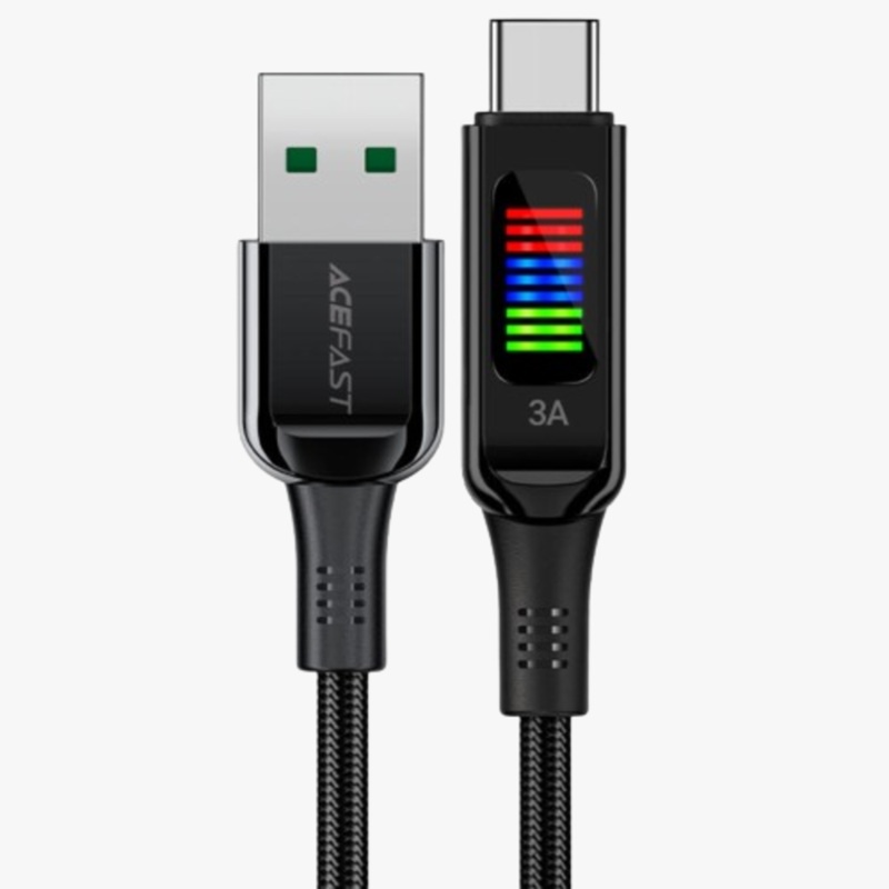 Acewire Pro C7-04 USB-A to USB-C Cable 60W 1.2M – Black