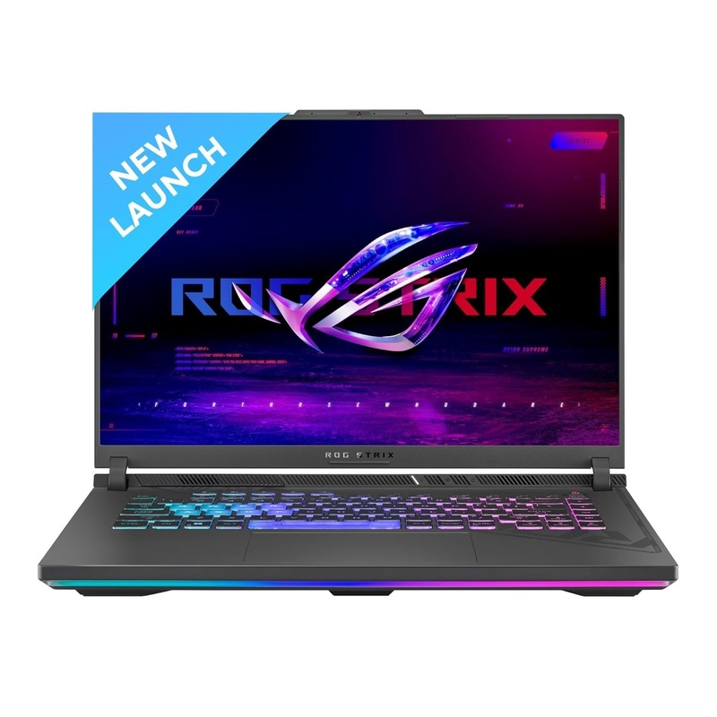 (Brand Refurbished)ASUS ROG Strix G16 (2023) 64WHrs Battery, Intel Core i5-13450HX 13th Gen, 16 FHD+ 165Hz, 6GB RTX 3050, Gaming Laptop (16GB/1TB SSD/Windows 11/Office 2021/4-Zone RGB KB/Gray/2.50 Kg) G614JJ-N3088WS