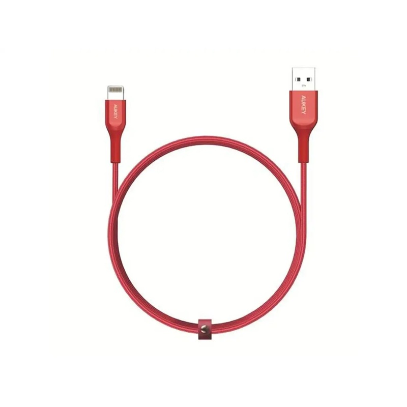Aukey Kevlar Core Lightning to USB-A Cable (1.2m / 3.95ft) – Red