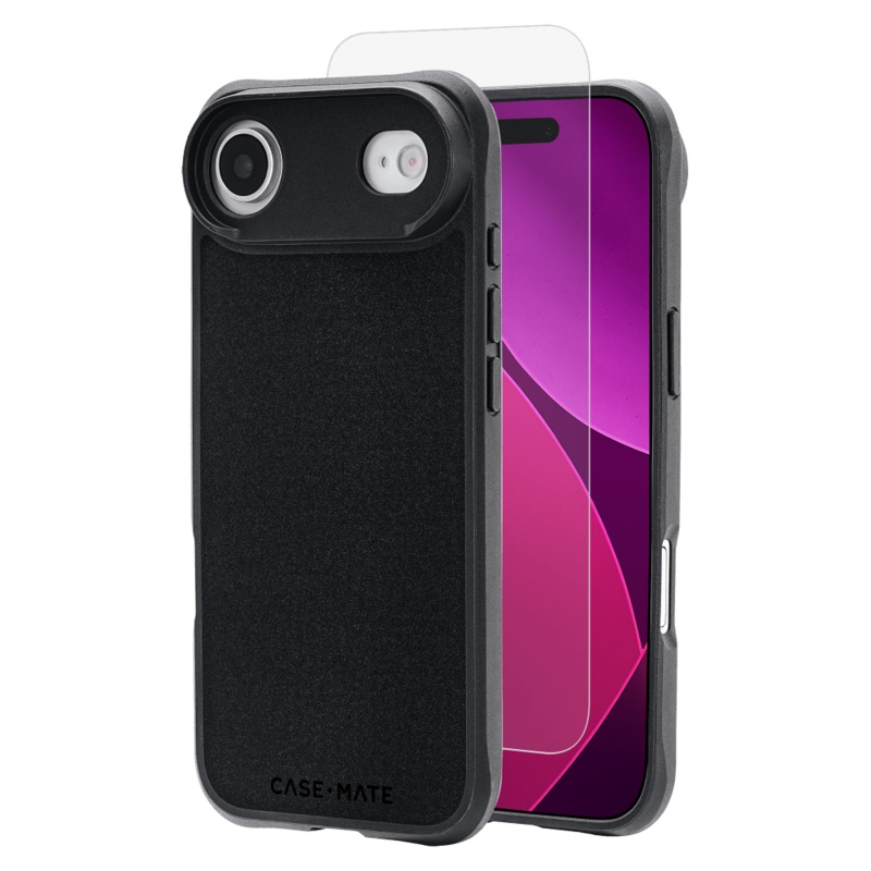 Case-Mate – Protection Pack Tough MagSafe Case and Glass Screen Protector for Apple iPhone Air – Black