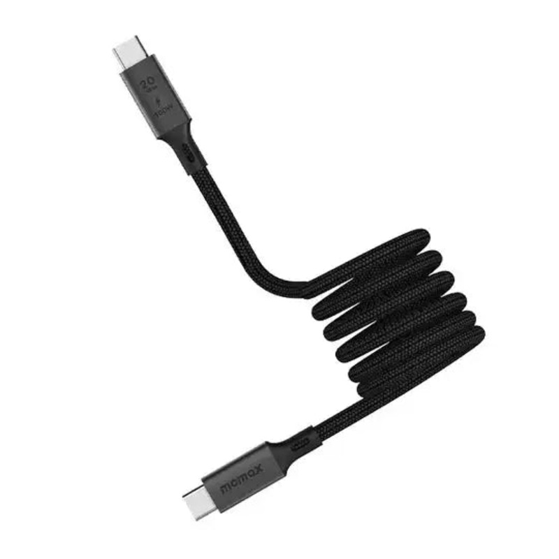 DC52D | Momax Mag.Link100WUSB-CtoUSB-CMagneticCable1m| Black
