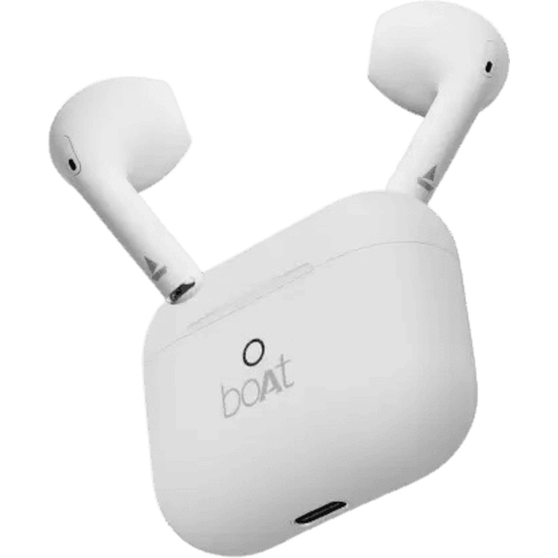 boAt Airdopes Alpha | 35 HRS Playback | 13mm Drivers | Dual Mics | Swedish White