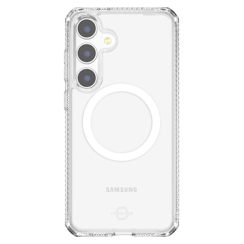 ITSkins Hybrid_R Clear MagSafe Case for Samsung Galaxy S24 Clear