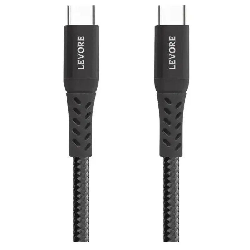 Levore USB-C to USB-C Cable, 60W, 1M – Black
