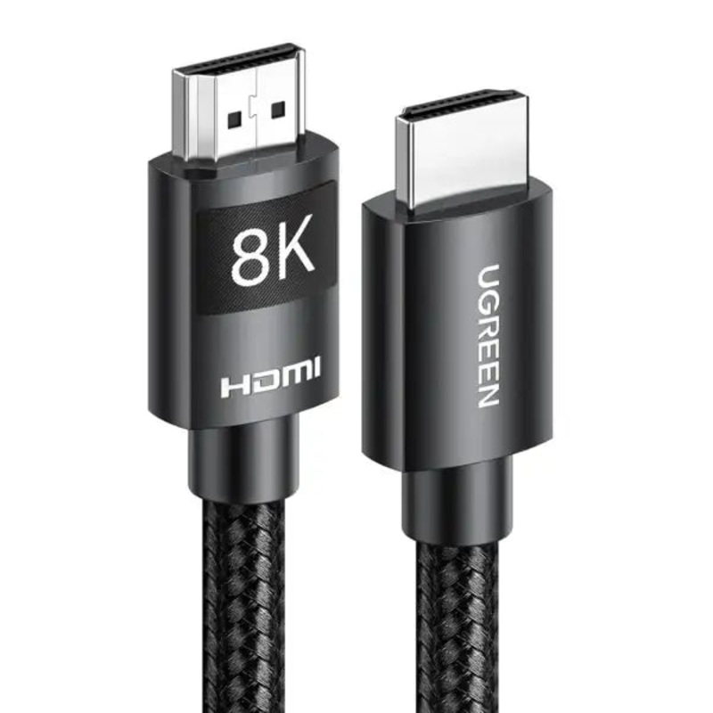 UGreen HD140 HDMI 8K Ultra HD High Speed Cable 2M Male to Male with Cotton Braided – Black