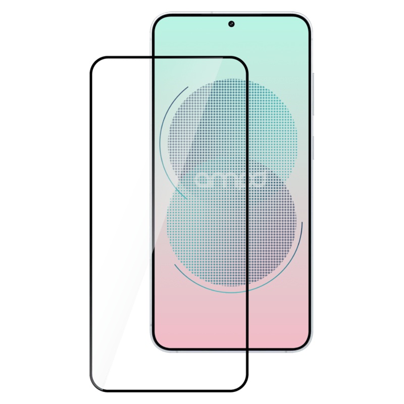 AMPD 3D Full Faced Impact Flex Glass Screen Protector for Samsung Galaxy S 2025 Small Clear