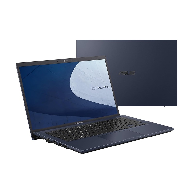 (Brand Refurbished) ASUS ExpertBook B1 Business Laptop, 14 FHD, Intel Core i5-1135G7, 512GB SSD, 8GB RAM, Military Grade Durable, AI Noise Cancelling, Webcam Privacy Shield, Win 10 Pro, Star Black, B1400CEAE-EK4627X