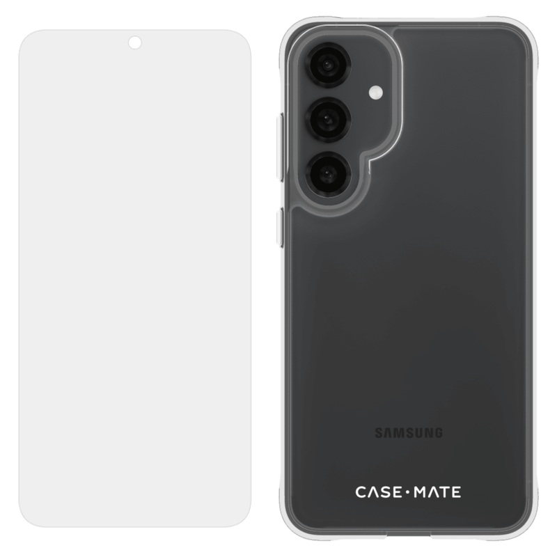 Case-Mate Protection Pack Tough Case and FlexiShield Screen Protector for Samsung Galaxy S 2025 Medium