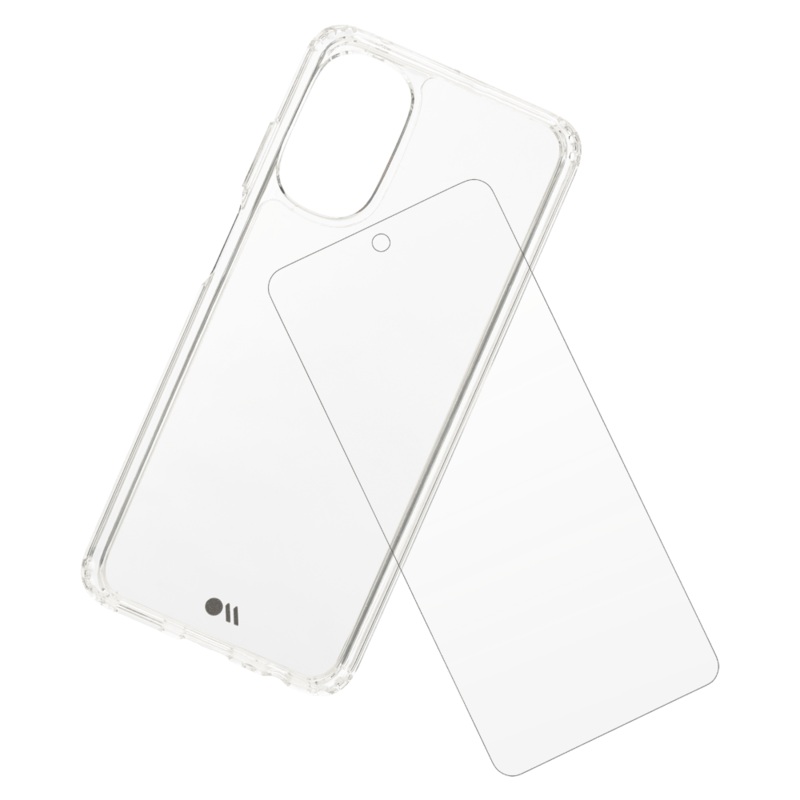 Case-Mate Protection Pack Tough Case and Glass Screen Protector for Motorola Moto G 5G (2022)