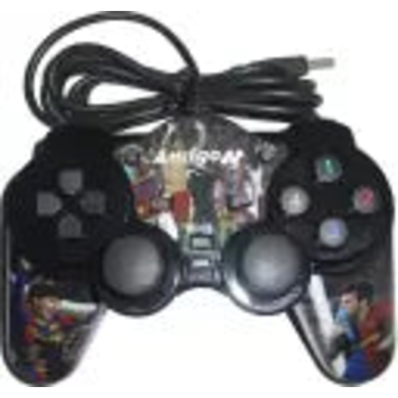 (Open Box) Amigo Gamepad (Double Shock)- FIFA Edition  (Multicolor, For PC)