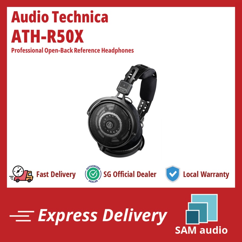 [SG] AUDIO TECHNICA ATH-R50X (R50X) Professional Open-Back Reference Headphones