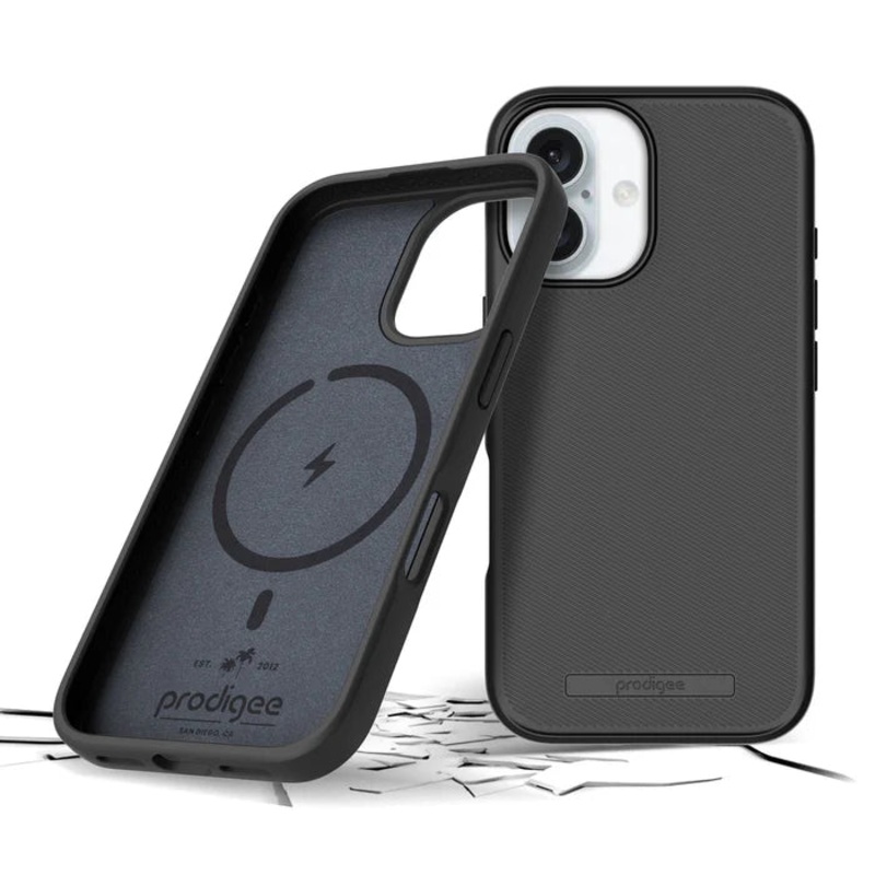 Prodigee – Solid MagSafe Case for Apple iPhone 16 – Black