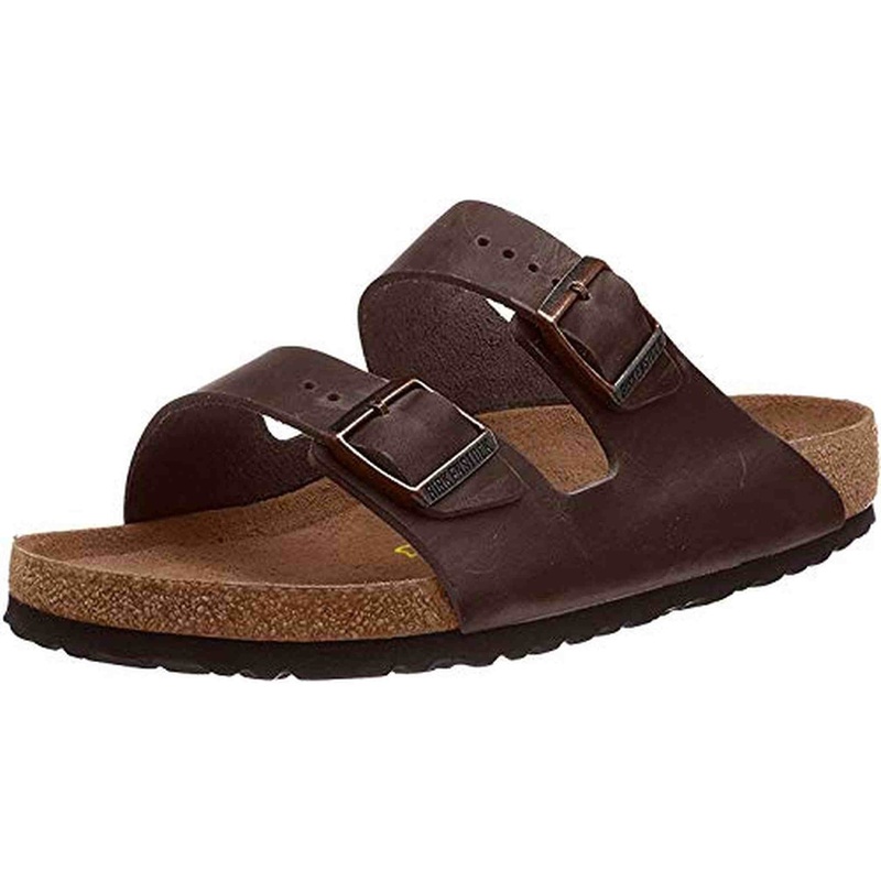 Birkenstock Arizona, Dark Brown Birko-Flor, Women’s 6-6.5 Regular