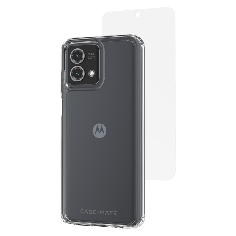 Case-Mate Protection Pack Tough Case and Glass Screen Protector for Motorola Moto G Stylus 5G (2023)