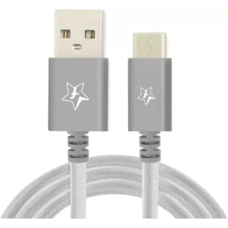 (Open Box) Flipkart SmartBuy Braided Charge & Sync USB Cable (1.5 m)  (Compatible with All Phones With Micro USB Port, Grey, One Cable)