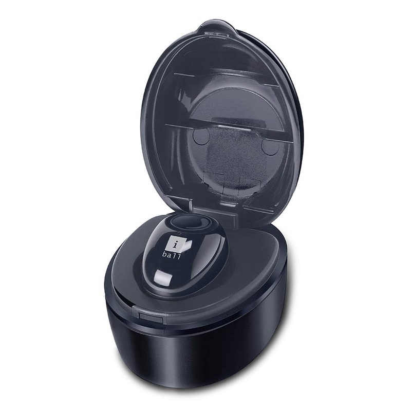(Open Box) iBall B9 Nano Earwear Ring-Dock Bluetooth Wireless in Ear Earphones with Mic (Black)