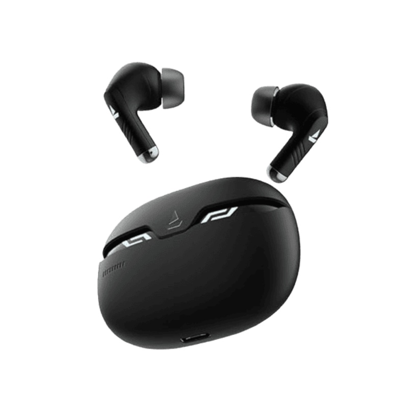 boAt Immortal 101 TWS Earbuds | 30 HRS Playtime | Blazing LEDs | Black Sabre