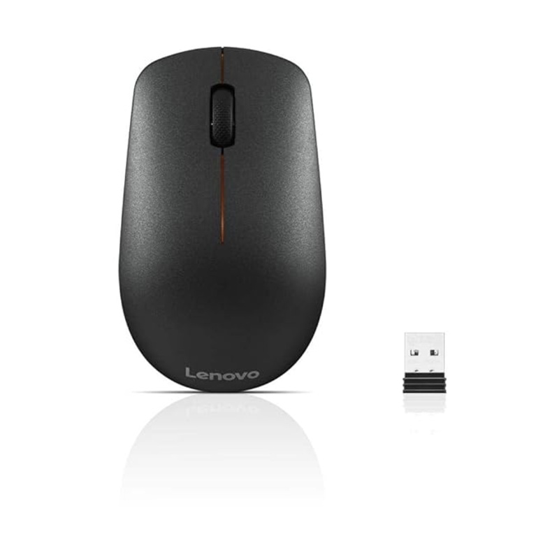 (Open Box) Lenovo 400 Wireless Mouse, 1200DPI Optical Sensor, 2.4GHz Wireless Nano USB, 3-Button (Left,Right,Scroll) Upto 8M Left/Right & 100K Scroll clicks & 1yr Battery, Ambidextrous, Ergonomic GY50R91293