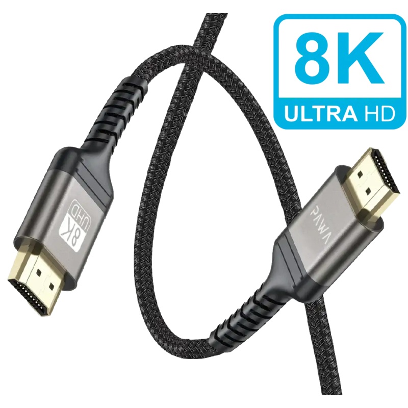 Pawa El-Caro Series Braided HDMI to HDMI 8K Cable 2M (PW-ELHD8K2M)