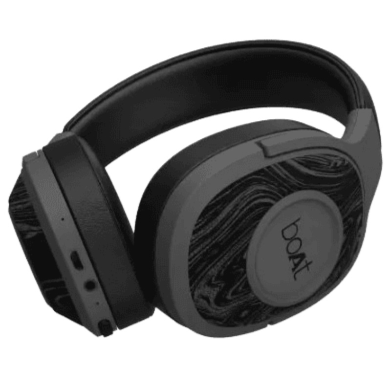 boAt Rockerz 550 with 50mm Drivers Bluetooth Headset | 20 HRS Playback & Physical Noise Isolation | Black