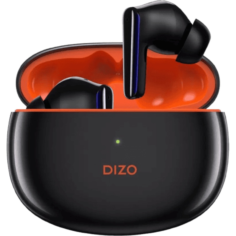 DIZO Buds Z Pro | True Wireless | Active Noise Cancellation | Bluetooth Headset | Orange, Black