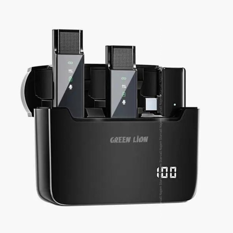 Green Lion 2 in 1 Digital Display Microphone Type-C Connector