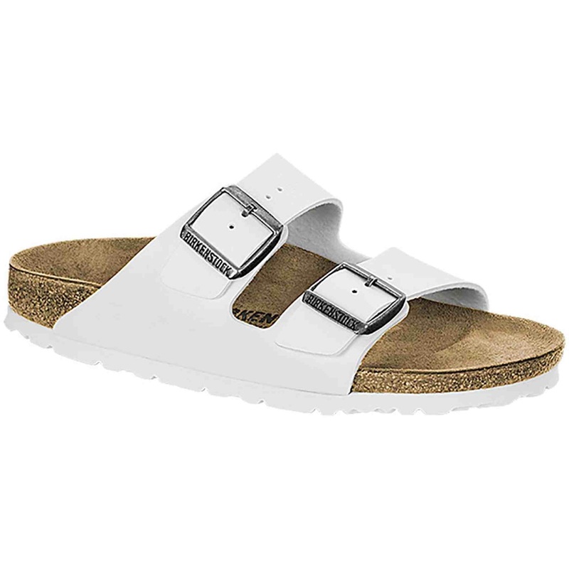 Birkenstock Women’s Arizona Sandal White Birko-Flor Size 37 M EU