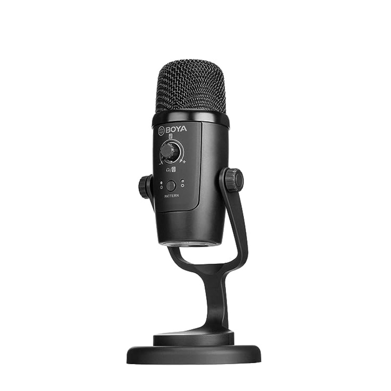 (Open Box) Boya BY-PM500 USB Microphone Compatible with C-Type Smartphones, Computers with USB Port. for Youtubers, Music Creators, Podcasters