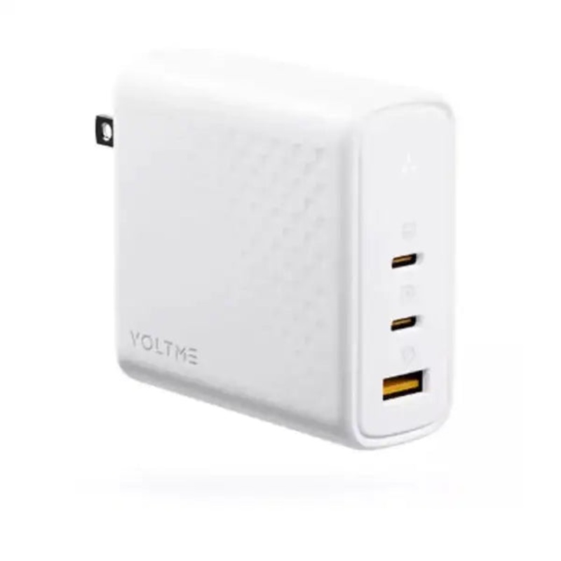 Voltme Revo 140 Triple-Port Wall Charger With GAN Tech 140W  White