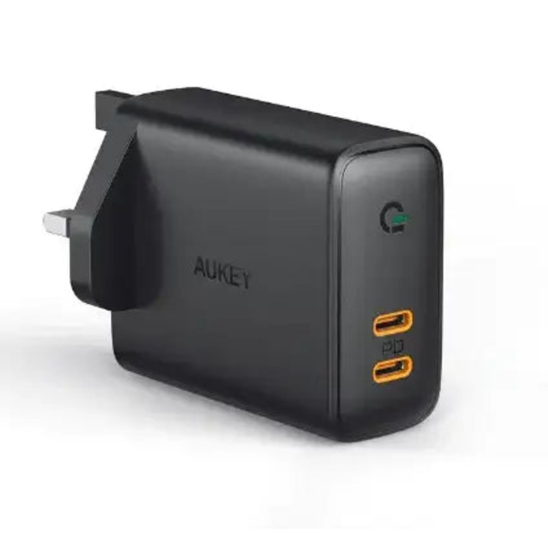 Aukey Adapter Dual-Port 36W PD Wall Charger with Dynamic Detect