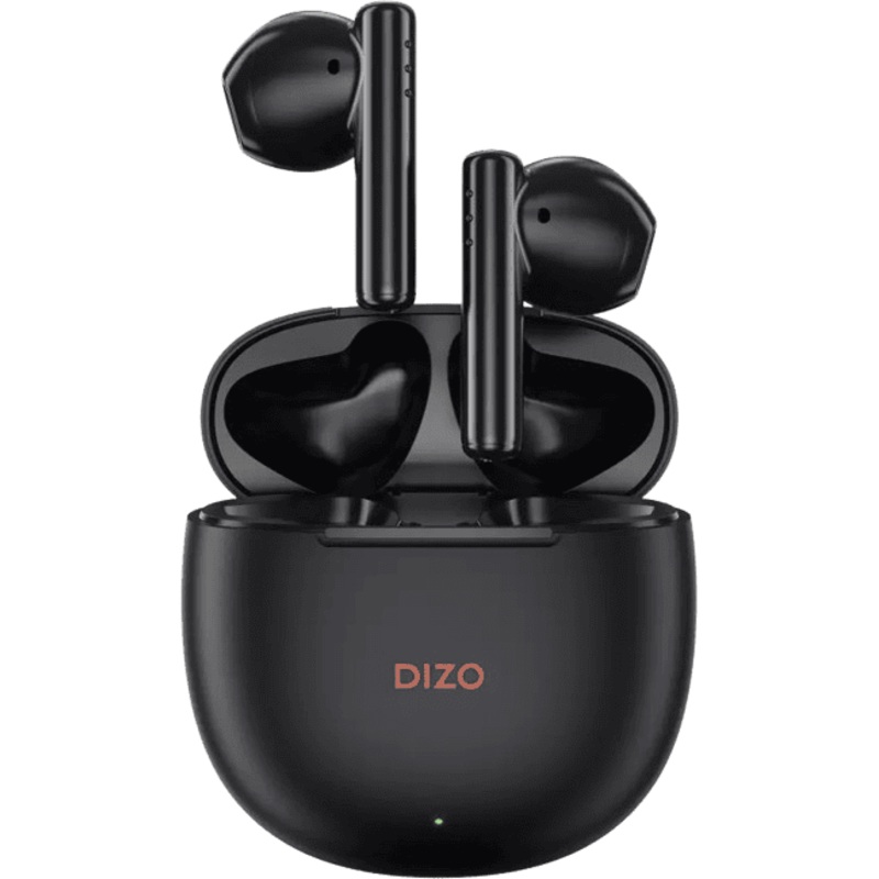 DIZO Buds P | True Wireless with Fast Charge | 40HPlaytime & 13mm Driver | Bluetooth Headset | Dynamo Black