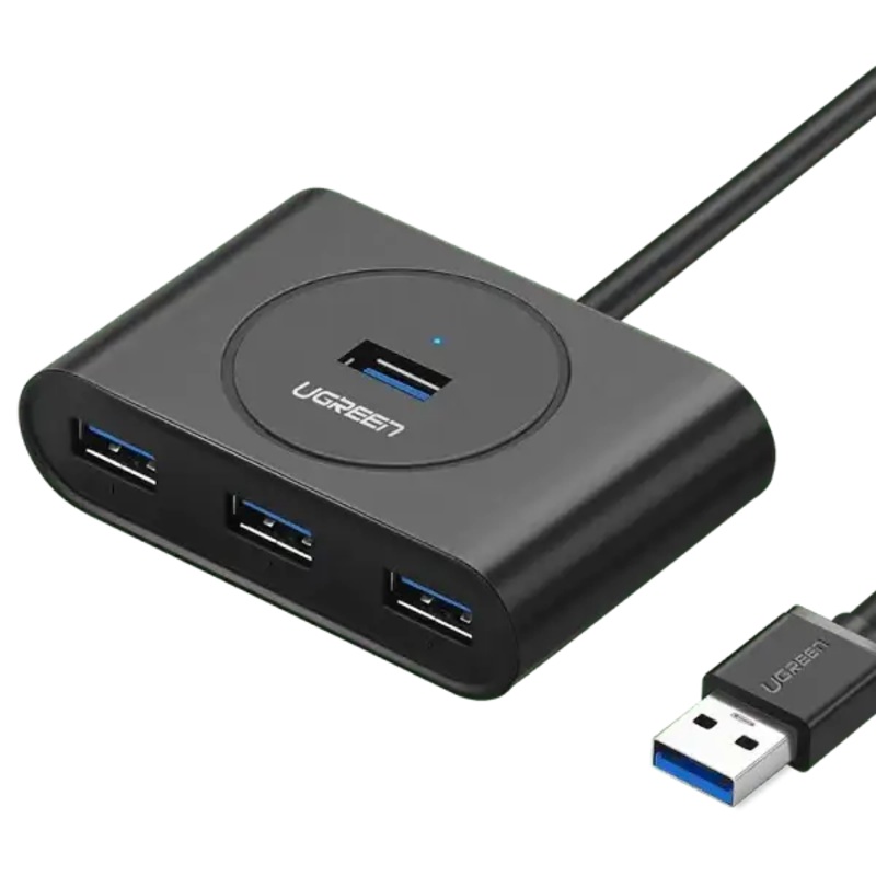 CR113 | UGREEN | USB 3.0 Hub 1m (Black) | 20291