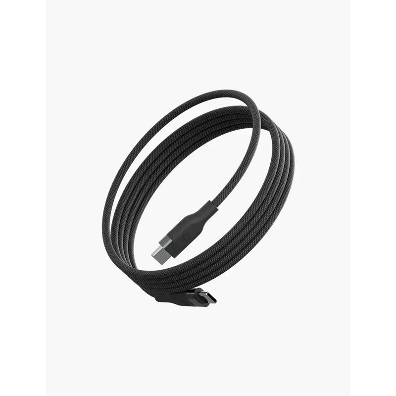 ENERGEA | Helix USB-C To USB-C Magnetic Cable 480Mbps 100W 1.5M | BLACK
