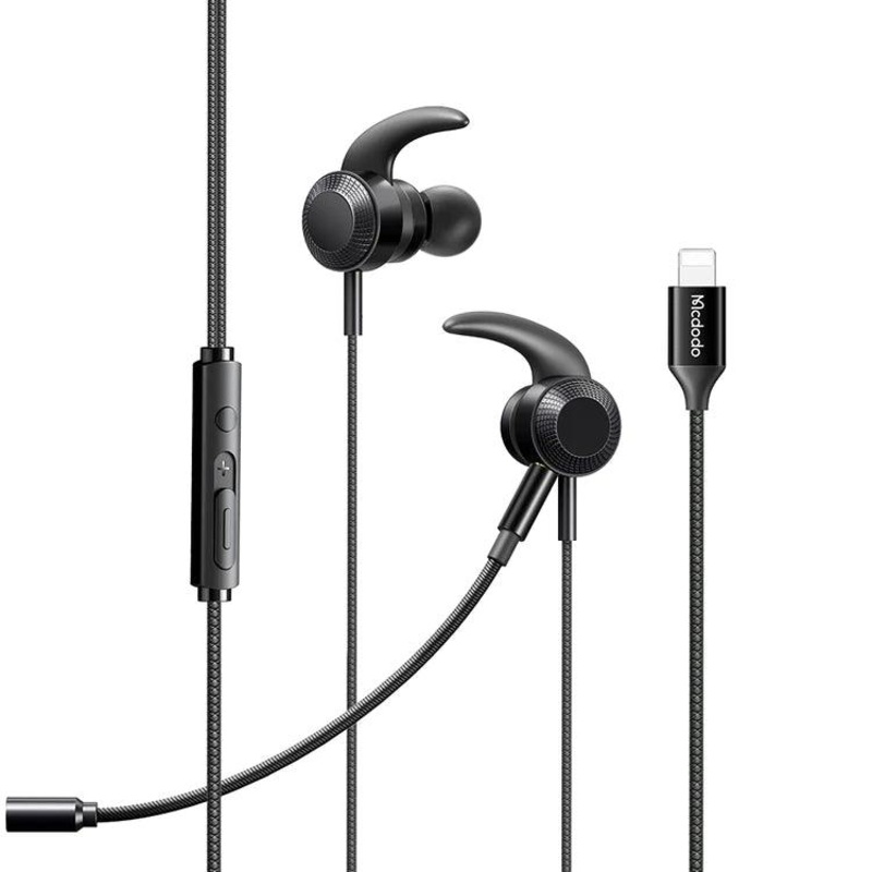 Mcdodo Digital Gaming Earphones Lightning Superior Sound – Black