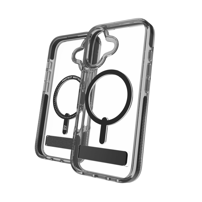 ZAGG Santa Cruz Snap Case with Kickstand for Apple iPhone 17 Black