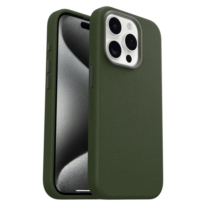 OtterBox Symmetry Cactus Leather Case for Apple iPhone 15 Pro